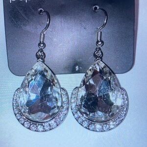 Elegant Silver Teardrop Earrings